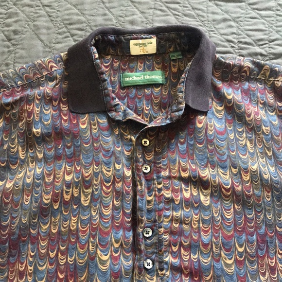 MICHAEL THOMAS EGYPTIAN NILE COTTON WALT DISNEY OLDSMOBILE GOLF CLASSIC POLO - Picture 4 of 7